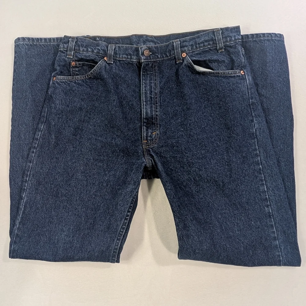 Vintage 80s Levi’s 505 Orange Tab Straight‎ Leg Jeans 38x34